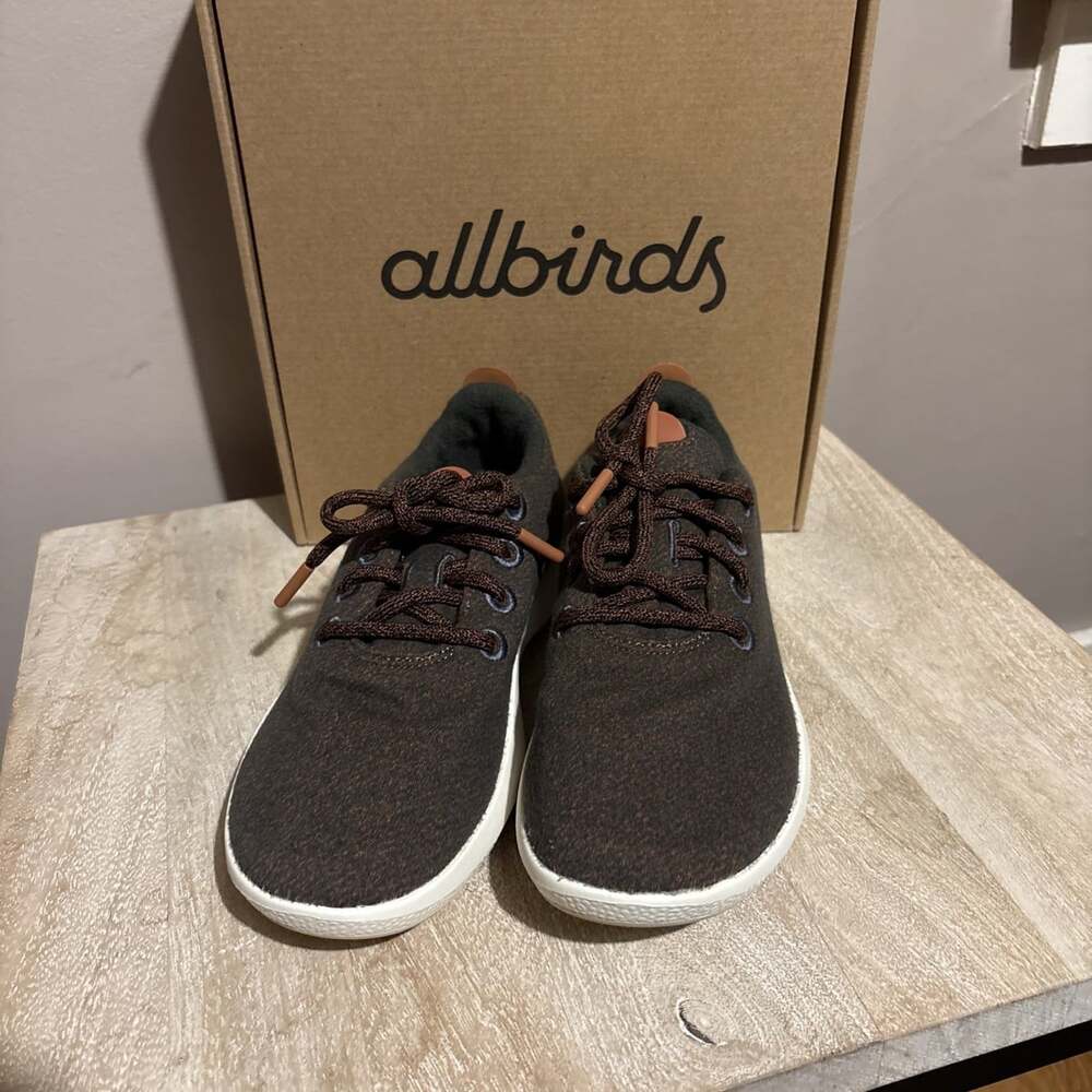 allbirds Wool Runner Mizzle Womens Size 8. Multicolor Wool Upper With White Sole